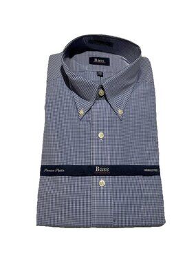 GH Bass Co Weejun Oxford Wrinkle Free Dress Shirt New 16 L 16 1/2 New Preppy